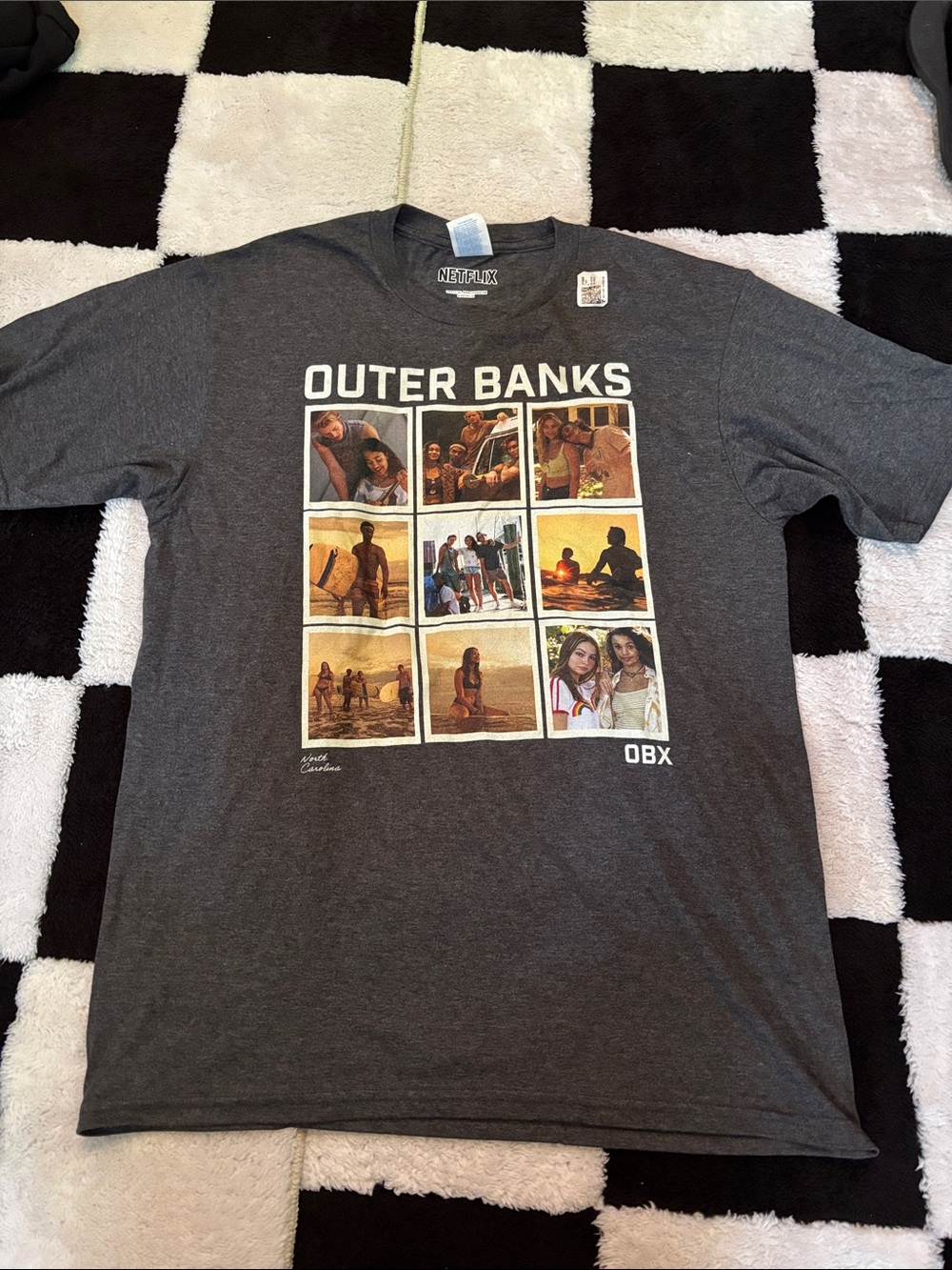 Netflix Outer Banks OBX Photo-Panel Graphic Tee - Dark Gray